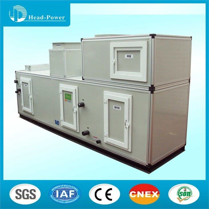 10000 Cfm Ahu Chiller Μονάδα χειρισμού αέρα 50mm Πλάκα αλουμινίου HVAC